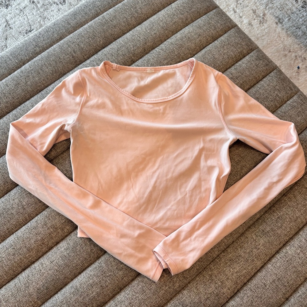 Lululemon Ever Elated Cropped Long Sleeve Shirt -Size 4